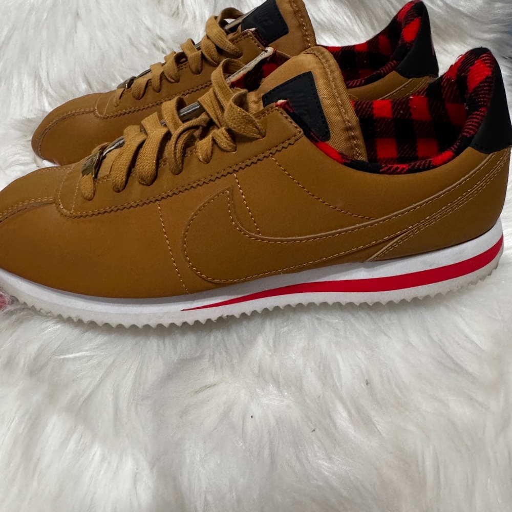 Nike Cortez Basic Premium Wheat Plaid, Men’s 8.5, W 10 Festive Vintage Cabincore - Picture 2 of 9